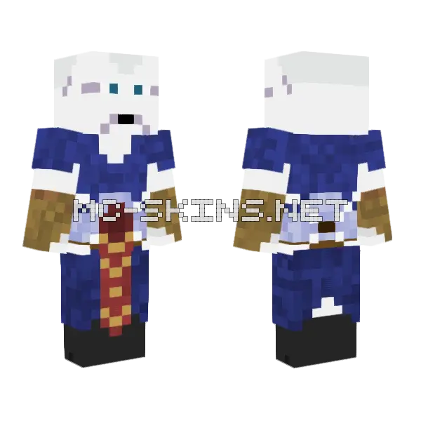 Asajj Ventress Minecraft skin, front and back