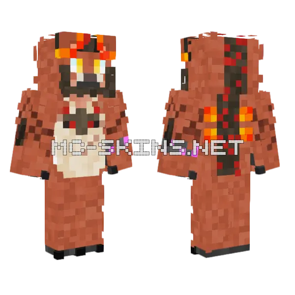Ascuas Monster Minecraft skin, front and back
