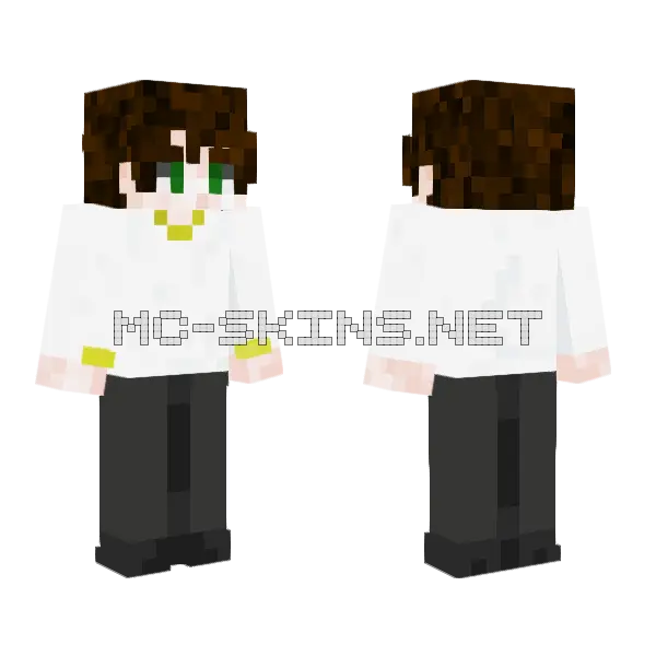 Asda5 White Suit, front and back