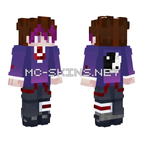 Asds Minecraft skin, front and back