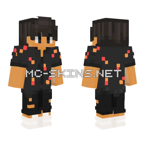 Ash Minecraft skin, front and back