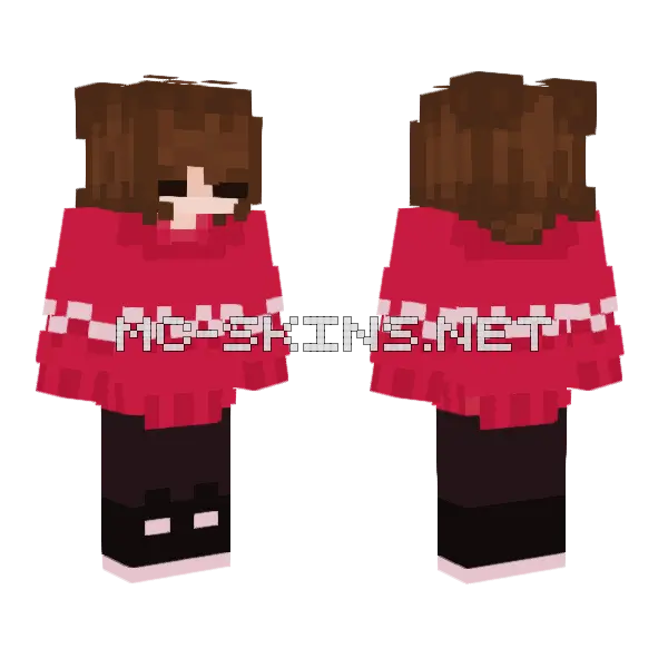 Ash Minecraft skin, front and back