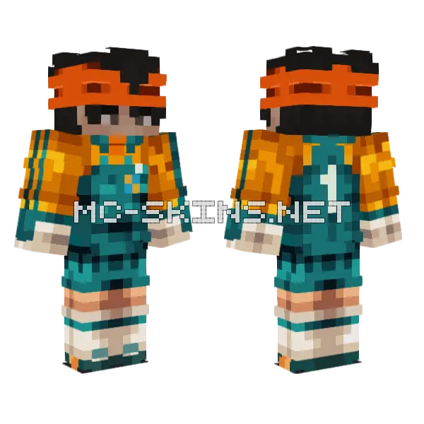Ash Forest Portiere Minecraft skin, front and back