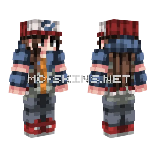 Ash Ketchum Girl, front and back