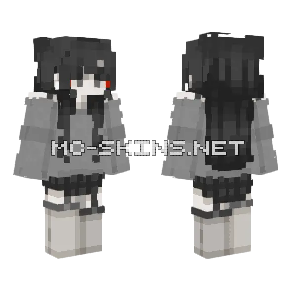 Ash Skin Minecraft skin, front and back