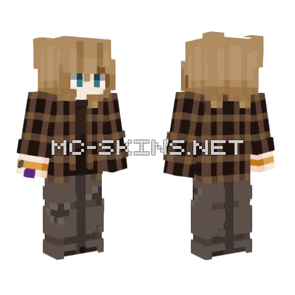 Ash Skin Minecraft skin, front and back
