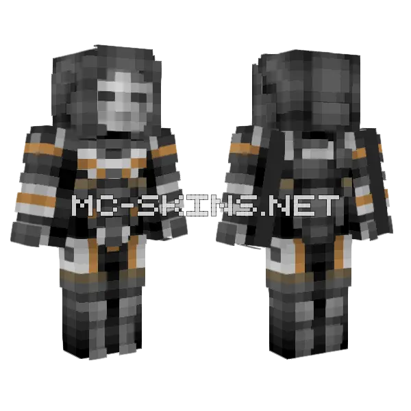 Ash Titanfall 2 Minecraft skin, front and back