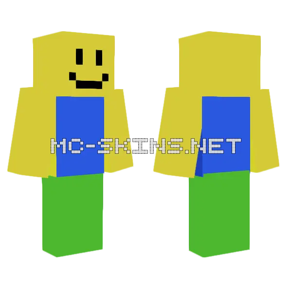 Asher Roblox Minecraft skin, front and back