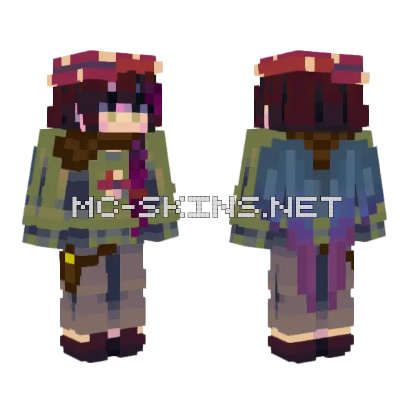 Asher With Wings Minecraft skin, front and back