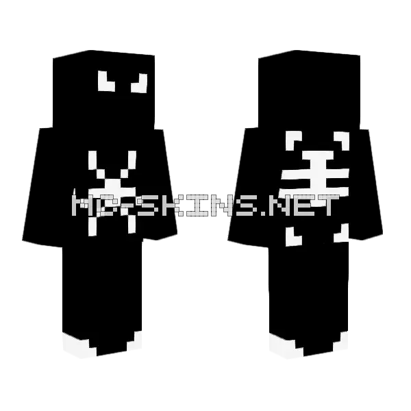 Ashers Venom Minecraft skin, front and back