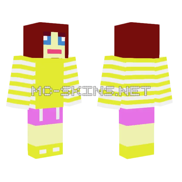 Ashley Smith 3 0 Minecraft skin, front and back