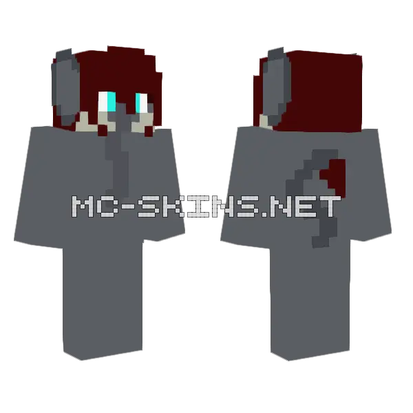 Ashton The Thumphis Minecraft skin, front and back