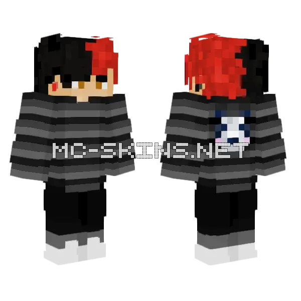 Ashtornnn Htree Minecraft skin, front and back