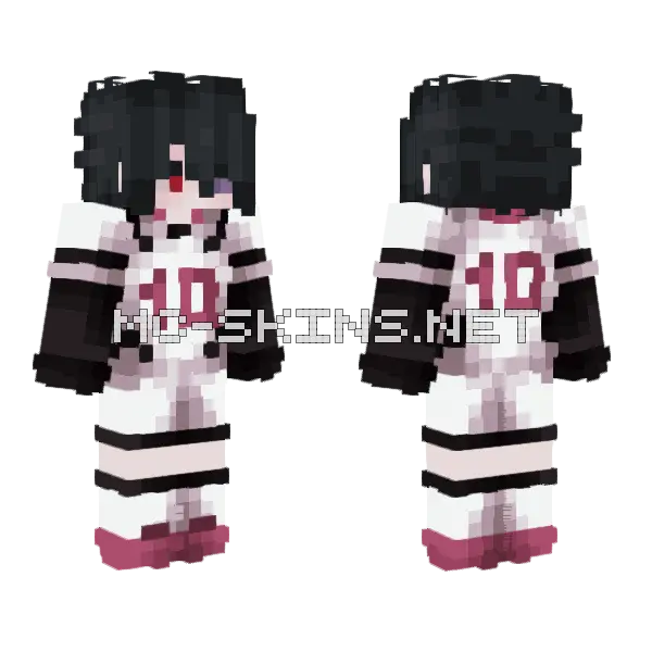 Asssssssssss Girl Minecraft skin, front and back