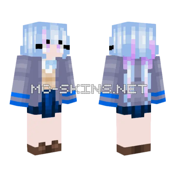 Astaroth Caelus Minecraft skin, front and back