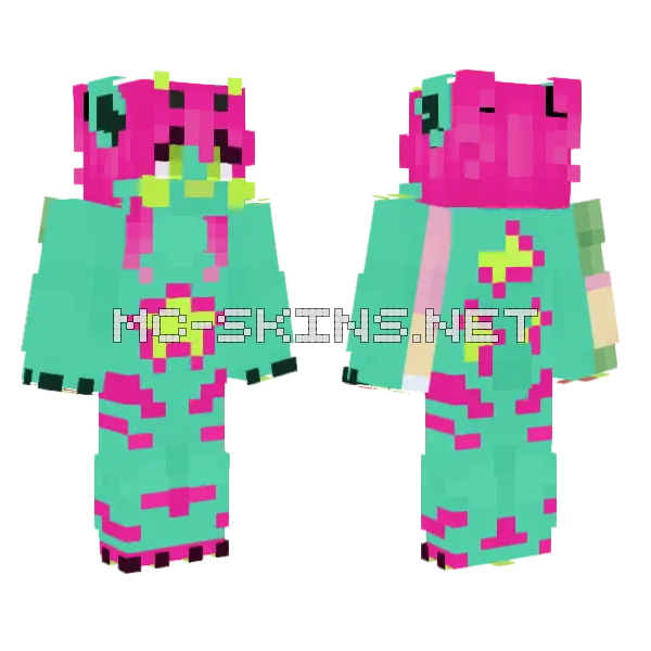 Asteria Minecraft skin, front and back