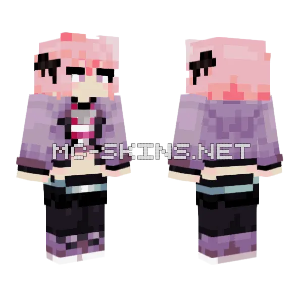 Astolfo Skin Minecraft skin, front and back