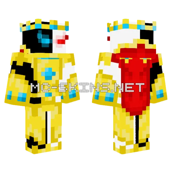 Astral Legend 60 Minecraft skin, front and back