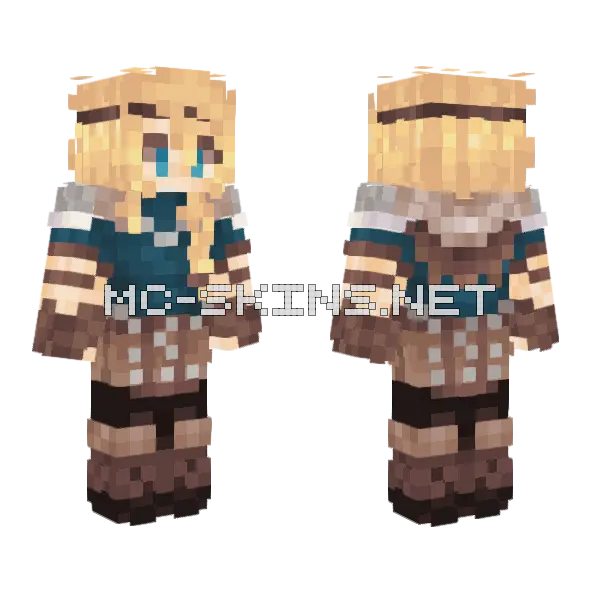 Astrid Minecraft skin, front and back