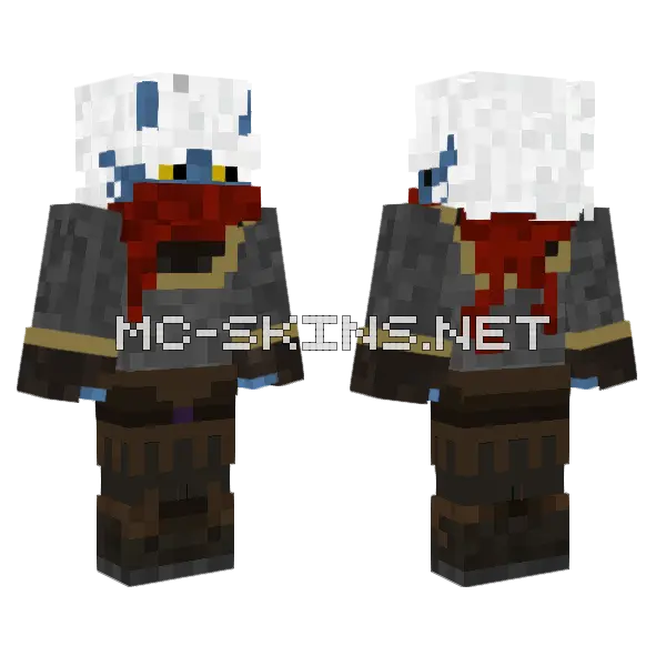 Astro Retextured Minecraft skin, front and back