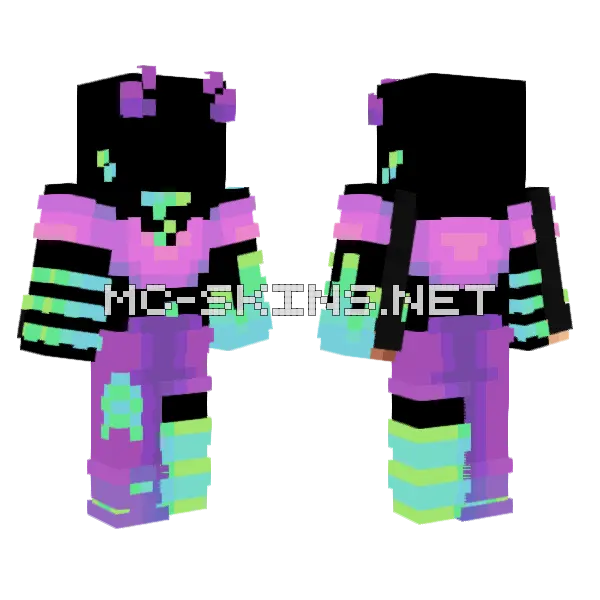 Astrological Base Minecraft skin, front and back
