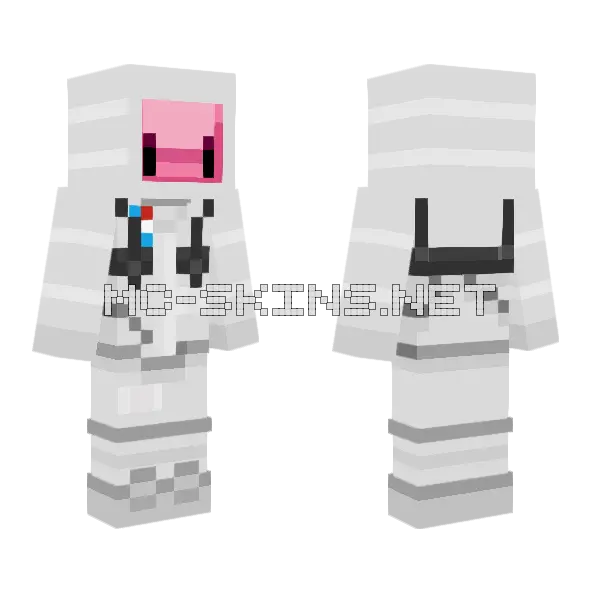 Astronaut Rugrat Minecraft skin, front and back