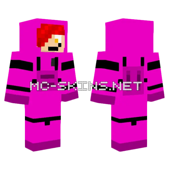Astronaut Trip Minecraft skin, front and back