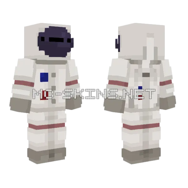 Astronautmac9 Astronaut Suit Minecraft skin, front and back