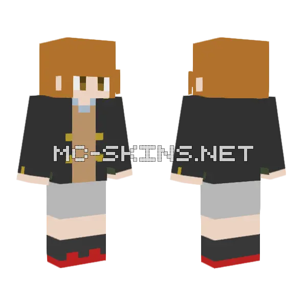 Asumi Mihime Ramparts Ice Minecraft skin, front and back