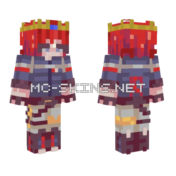 Asydasdhuyfshgjvdb Girl Minecraft skin, front and back