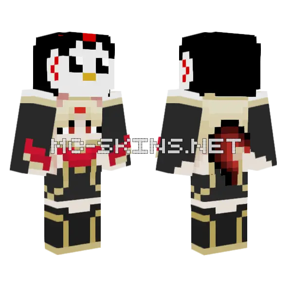 Ati And Ahri Minecraft skin, front and back