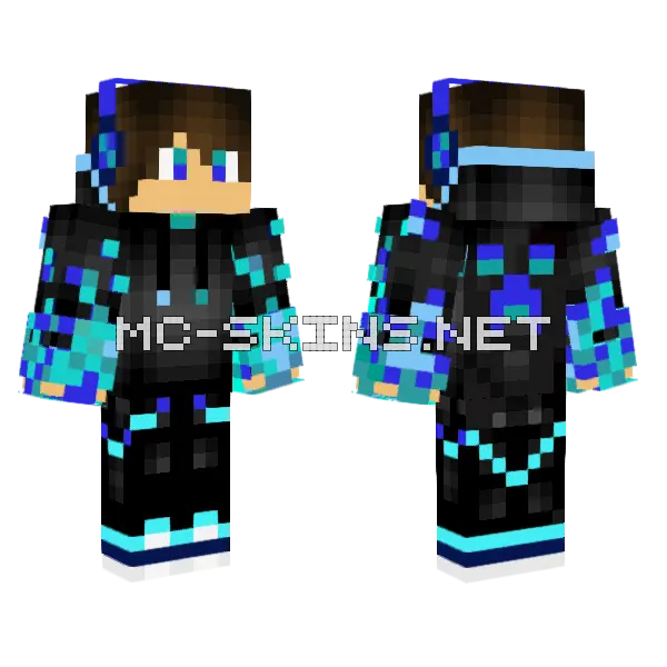Atlantis Boy Minecraft skin, front and back