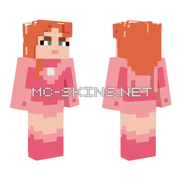 Atom Eve Minecraft skin, front and back