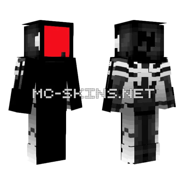 Atombear Minecraft skin, front and back