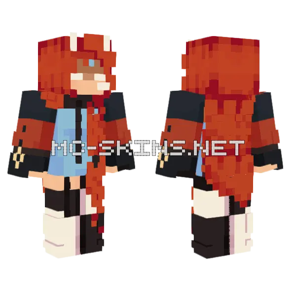 Atress Minecraft skin, front and back