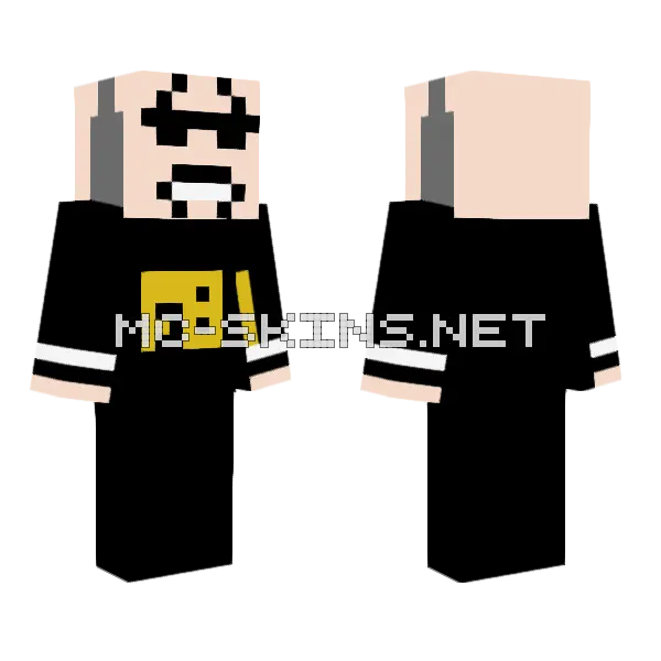 Attacked Agent Suit Minecraft skin, front and back