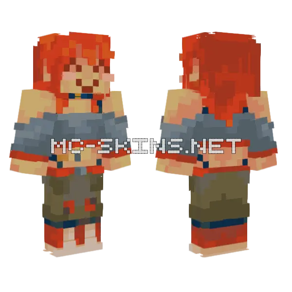 Atticus Red Hair, front and back