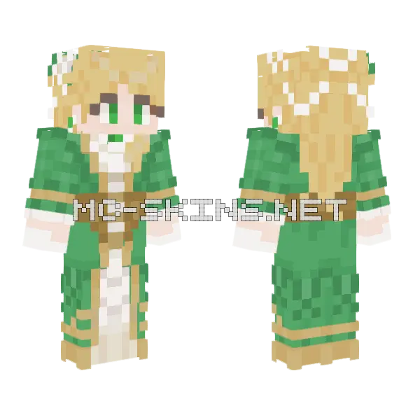 Audrey Hall Minecraft skin, front and back