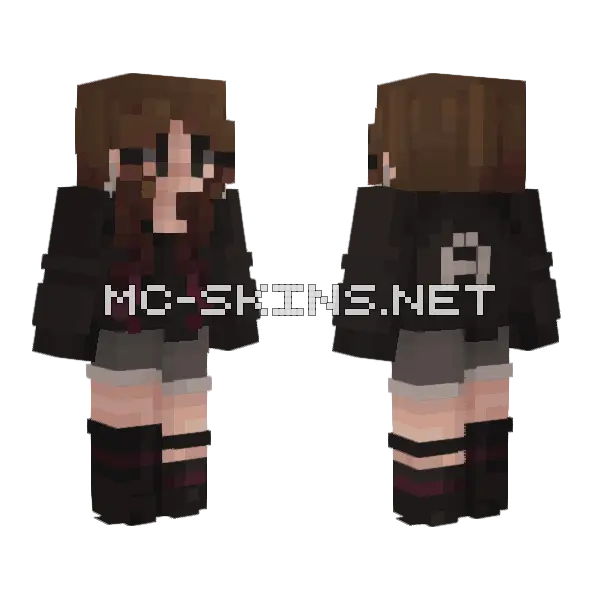 Audrey New OC Minecraft skin, front and back