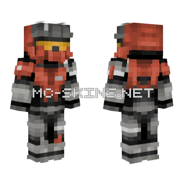 August 099 Omega Team Minecraft skin, front and back