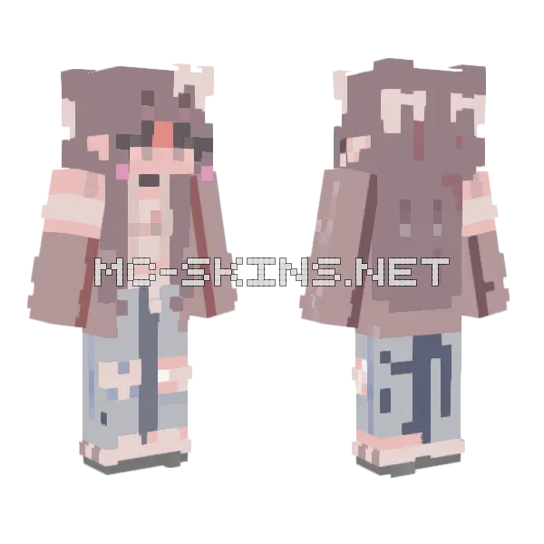 August Ends Rce Minecraft skin, front and back