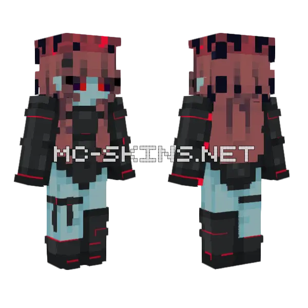 Aulin Elf Oscura Minecraft skin, front and back