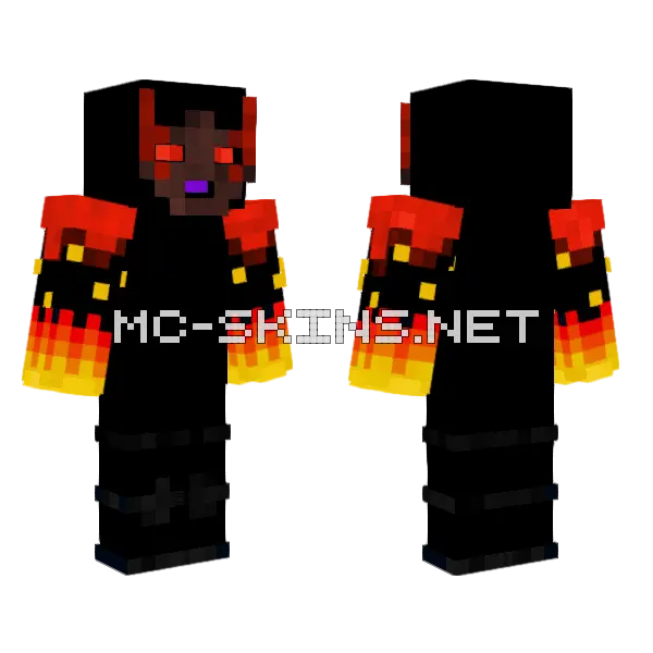 Aura Sith Lord Minecraft skin, front and back