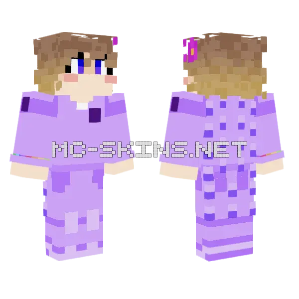 Aurora Bnuy Minecraft skin, front and back