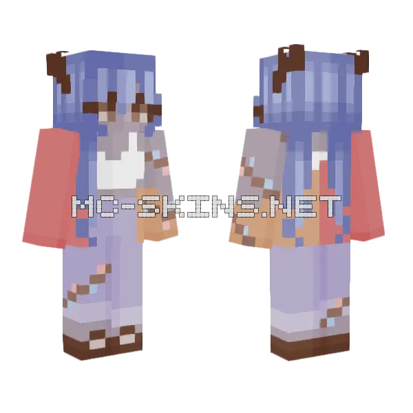 Aurora Borealis Ce Minecraft skin, front and back