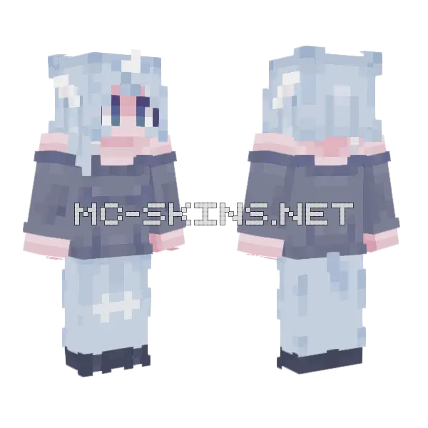 Aurora Skin Minecraft skin, front and back
