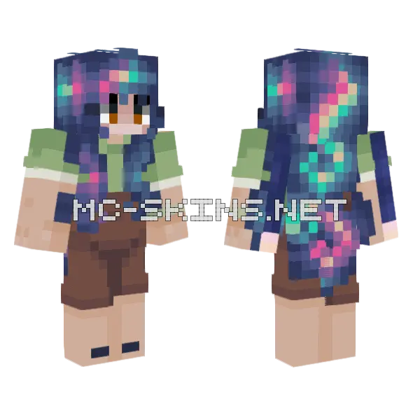 Aurora Thorinsol Minecraft skin, front and back
