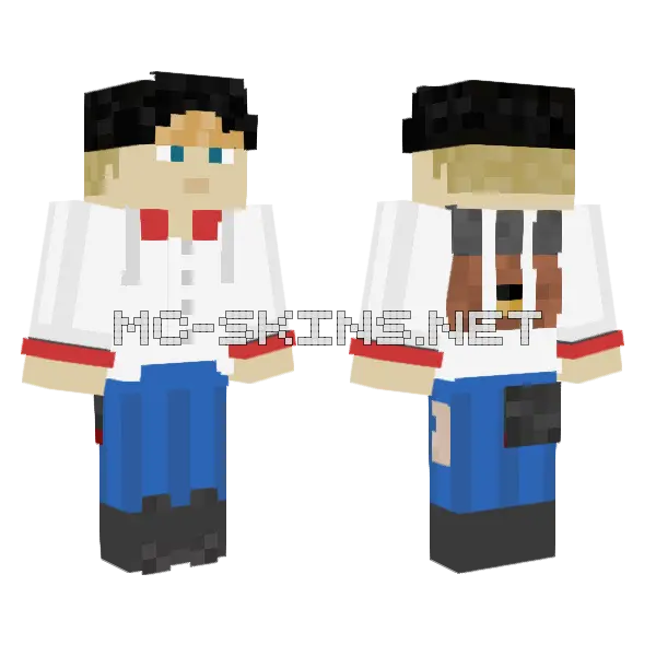 Austrian Hahn Grenadier Minecraft skin, front and back