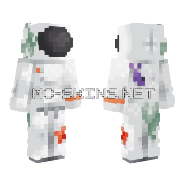 Austronaut In The Ocean Minecraft skin, front and back
