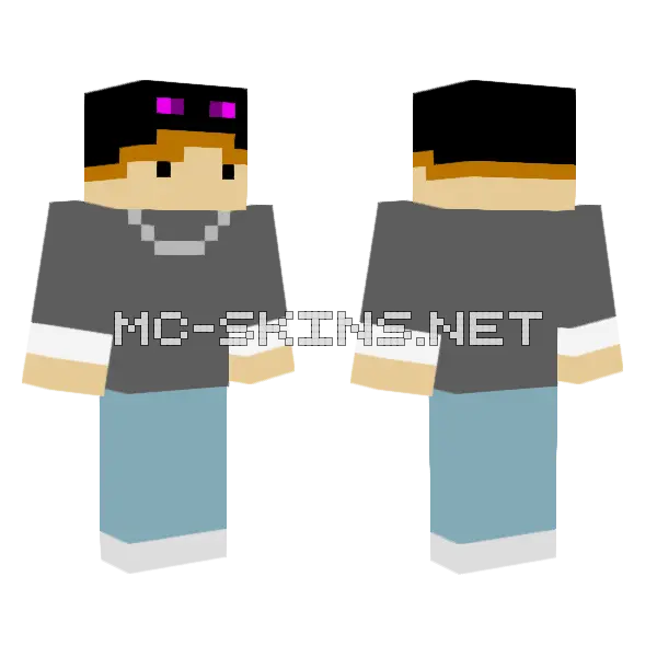 Auteyri Minecraft skin, front and back